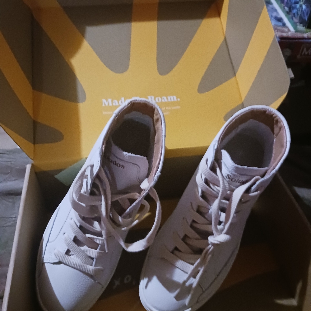 Soludos Ibiza High-Top Sneakers  white - Picture 6 of 7